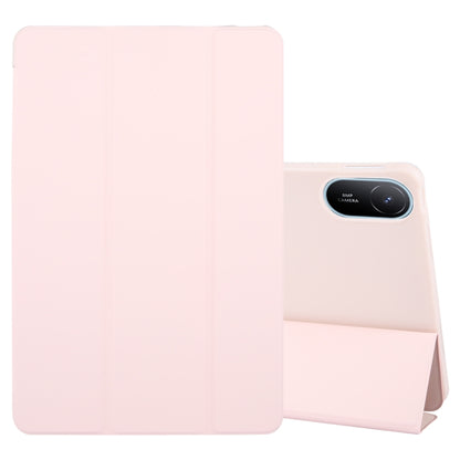 For Huawei MatePad SE 11 2024 Tri-fold Silicone Leather Tablet Case(Pink) - Huawei by PMC Jewellery | Online Shopping South Africa | PMC Jewellery | Buy Now Pay Later Mobicred