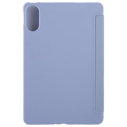 For Huawei MatePad SE 11 2024 Tri-fold Silicone Leather Tablet Case(Lavender) - Huawei by PMC Jewellery | Online Shopping South Africa | PMC Jewellery | Buy Now Pay Later Mobicred