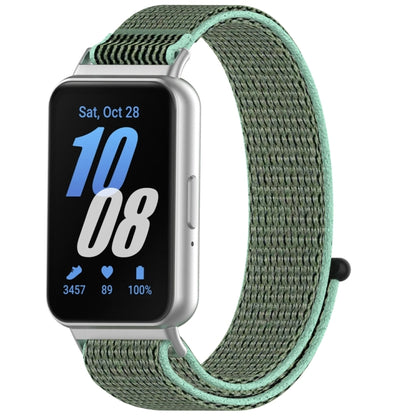 For Samsung Galaxy Fit 3 Nylon Loop Hook and Loop Fastener Watch Band(Blue Sea) - Watch Bands by PMC Jewellery | Online Shopping South Africa | PMC Jewellery