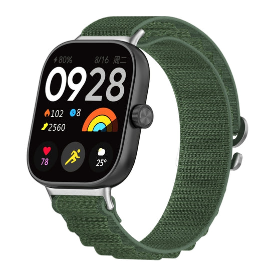 For Xiaomi Mi Band 8 Pro / Redmi Watch 4 Loop Nylon Watch Band(Green) - Watch Bands by PMC Jewellery | Online Shopping South Africa | PMC Jewellery