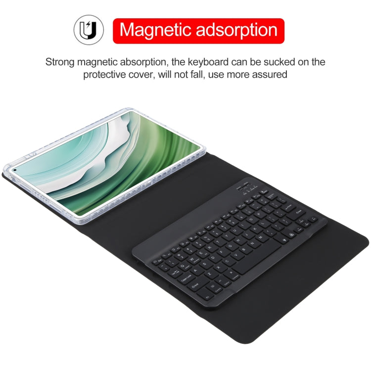 For Huawei MatePad Pro 11 2024 / 2022 Square Button Backlight Bluetooth Keyboard Rotatable Holder Leather Case(Black) - Huawei Keyboard by PMC Jewellery | Online Shopping South Africa | PMC Jewellery