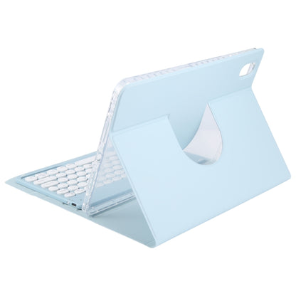 For Xiaomi Pad 6 Round Button Bluetooth Keyboard Rotatable Holder Leather Case(Sky Blue) - Others Keyboard by PMC Jewellery | Online Shopping South Africa | PMC Jewellery