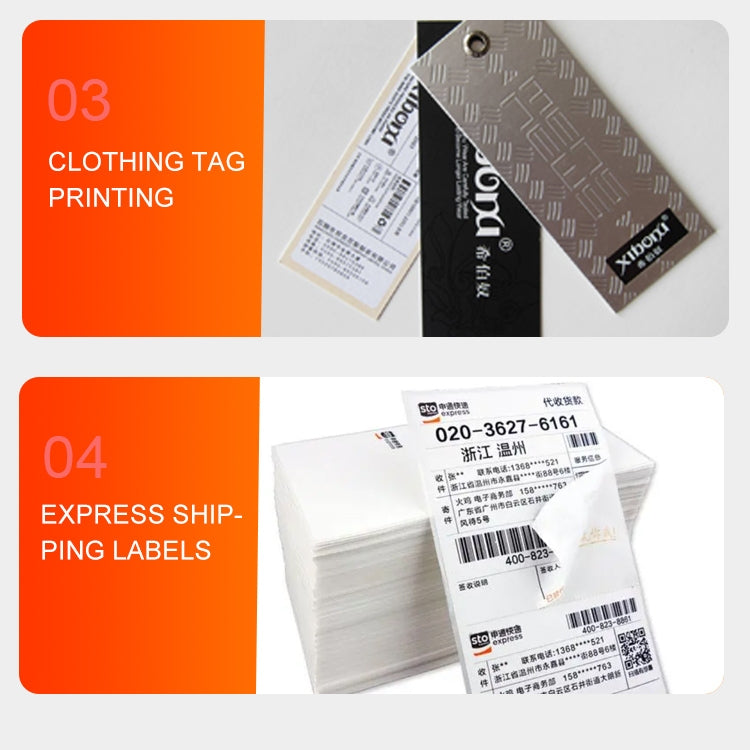 ZJ-9250 100x150mm USB Thermal Label Printer, Plug:EU Plug(Black) - free shipping - PMC TechLife - Order now!