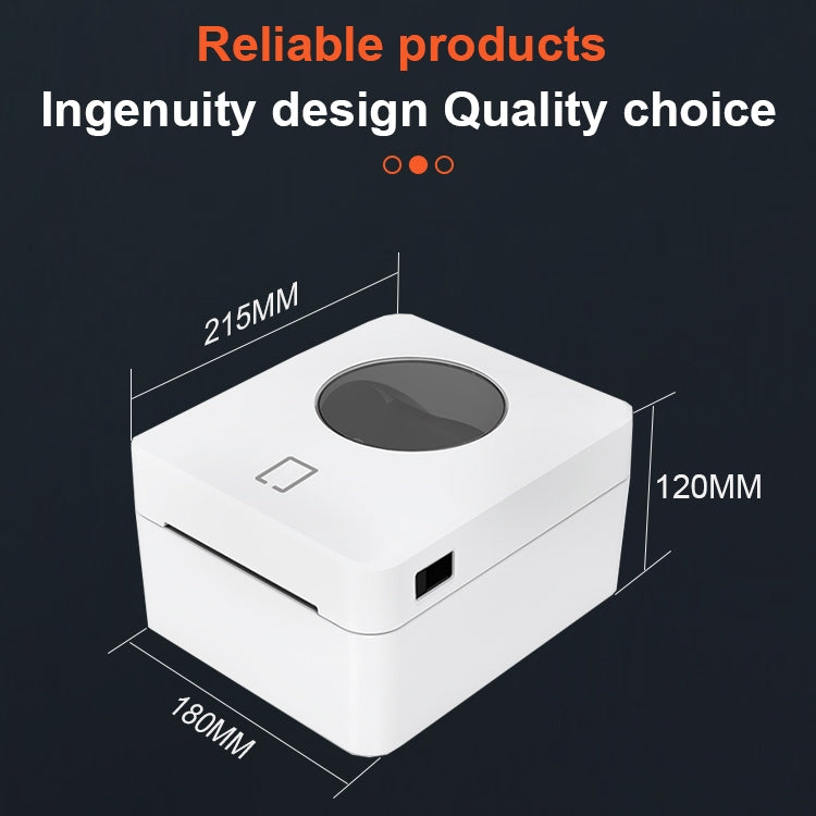 ZJ-9250 100x150mm USB Thermal Label Printer, Plug:EU Plug(Black) - free shipping - PMC TechLife - Order now!