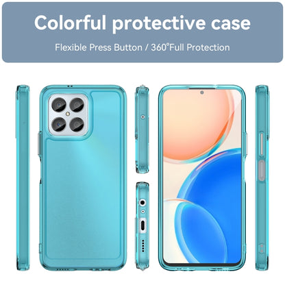 For Honor X6 5G Candy Series TPU Phone Case(Transparent Blue) - Honor Cases by PMC Jewellery | Online Shopping South Africa | PMC Jewellery | Buy Now Pay Later Mobicred