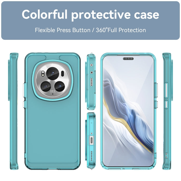 For Honor Magic6 Pro Candy Series TPU Phone Case(Transparent Blue) - Honor Cases by PMC Jewellery | Online Shopping South Africa | PMC Jewellery | Buy Now Pay Later Mobicred