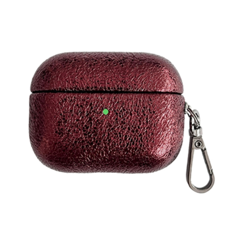 For AirPods Pro 2 Burst Leather Texture Bluetooth Earphone Protective Case(Red) - For AirPods Pro 2 by PMC Jewellery | Online Shopping South Africa | PMC Jewellery | Buy Now Pay Later Mobicred