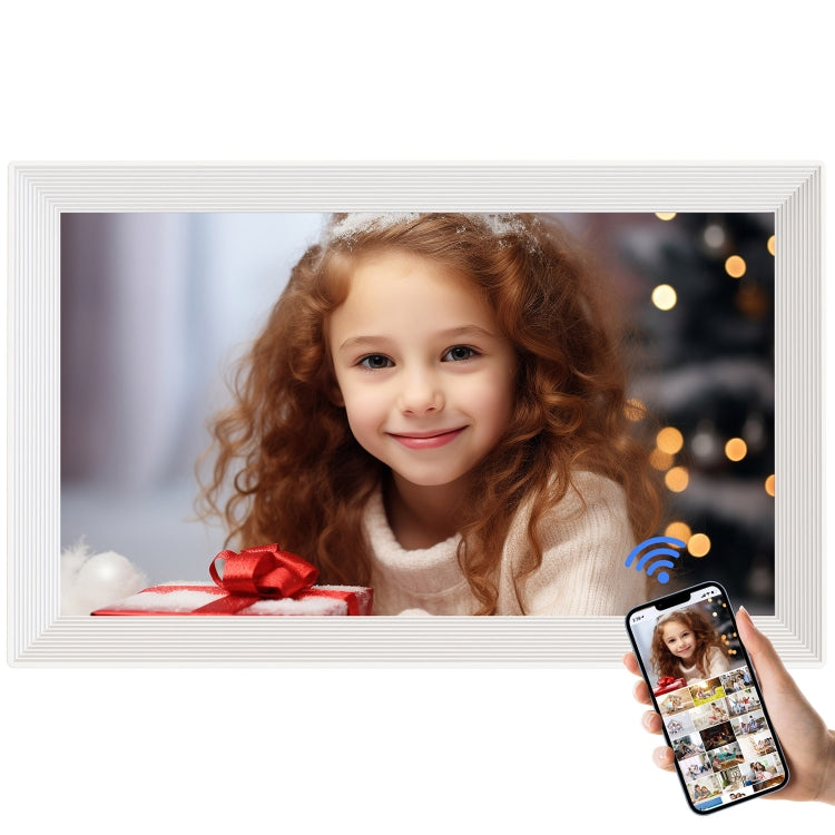 Pritom PF200 10.1 inch Digital Photo Frame Wall Mounted LED Advertising Machine, Plug:US Plug(White) - 11 inch Below by PRITOM | Online Shopping South Africa | PMC Jewellery | Buy Now Pay Later Mobicred