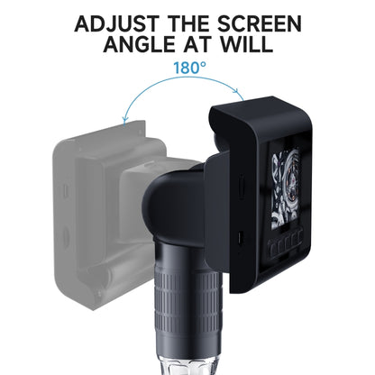 P190 1000X Desktop HD Digital Microscope with 2.4 inch Screen - Digital Microscope by PMC Jewellery | Online Shopping South Africa | PMC Jewellery | Buy Now Pay Later Mobicred