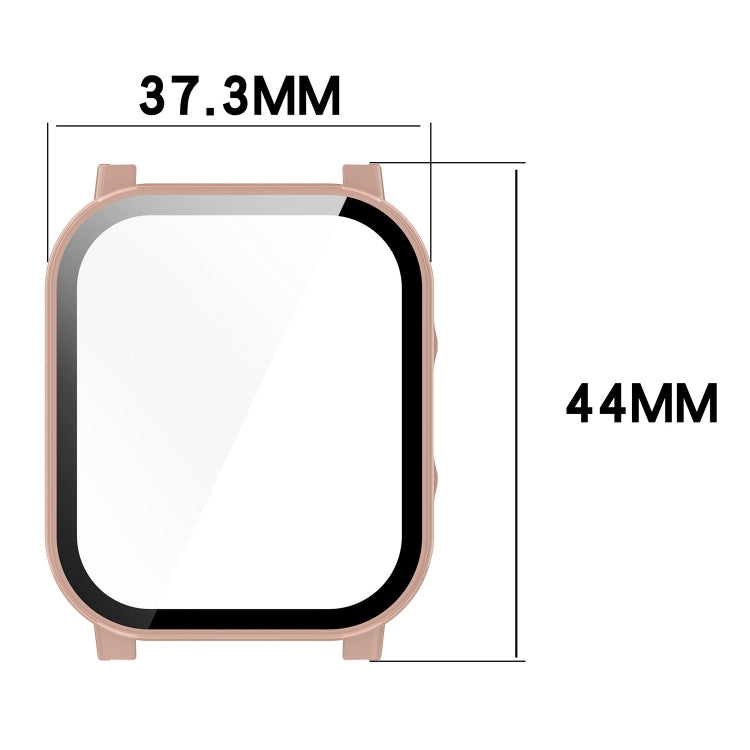 For Xiaomi Haylou Watch 2 LS02 PC + Tempered Film Integrated Watch Protective Case(Transparent White) - Watch Cases by PMC Jewellery | Online Shopping South Africa | PMC Jewellery