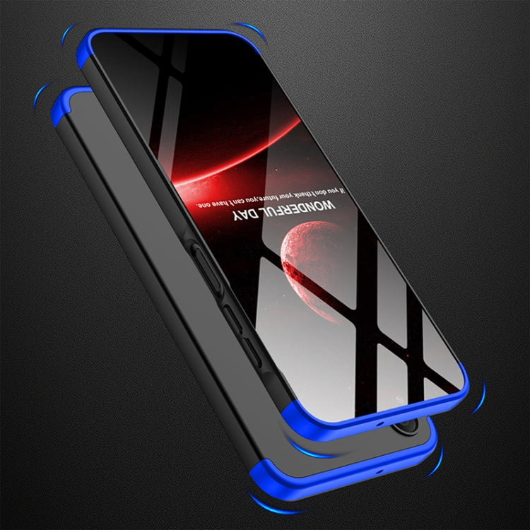 For Samsung Galaxy A15 GKK Three Stage Splicing Full Coverage PC Phone Case(Black Blue) - Galaxy Phone Cases by GKK | Online Shopping South Africa | PMC Jewellery | Buy Now Pay Later Mobicred