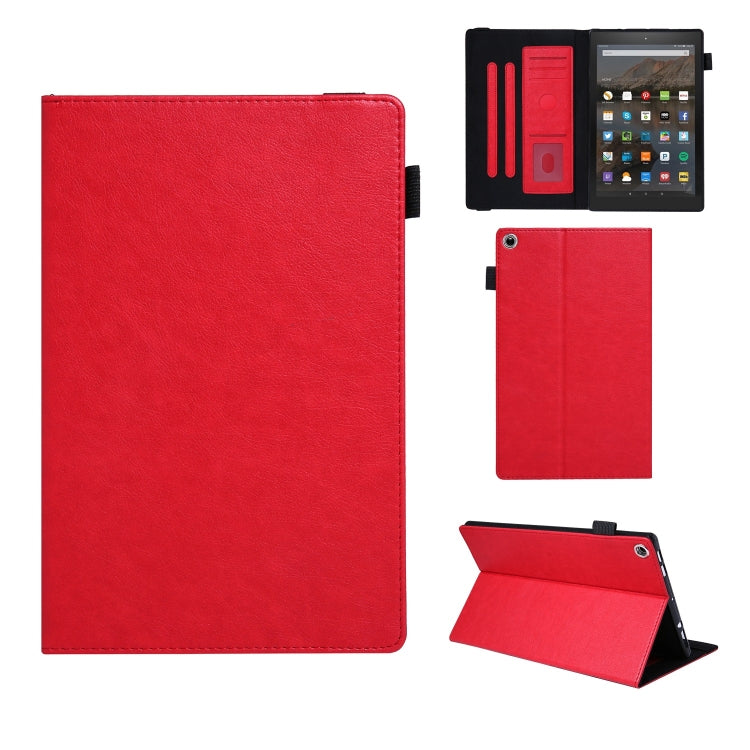 For Amazon Kindle Fire HD10 2017/2019 Extraordinary Series Smart Leather Tablet Case(Red) - Amazon by PMC TechLife | Online Shopping South Africa | PMC TechLife | Buy Now Pay Later Mobicred