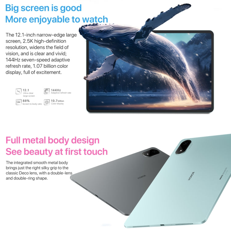 Honor Pad 9 Pro 12.1 inch WiFi, 12GB+256GB, MagicOS 8.0 Dimensity 8100 Octa Core, Not Support Google Play(Grey) - Huawei by Huawei | Online Shopping South Africa | PMC Jewellery | Buy Now Pay Later Mobicred