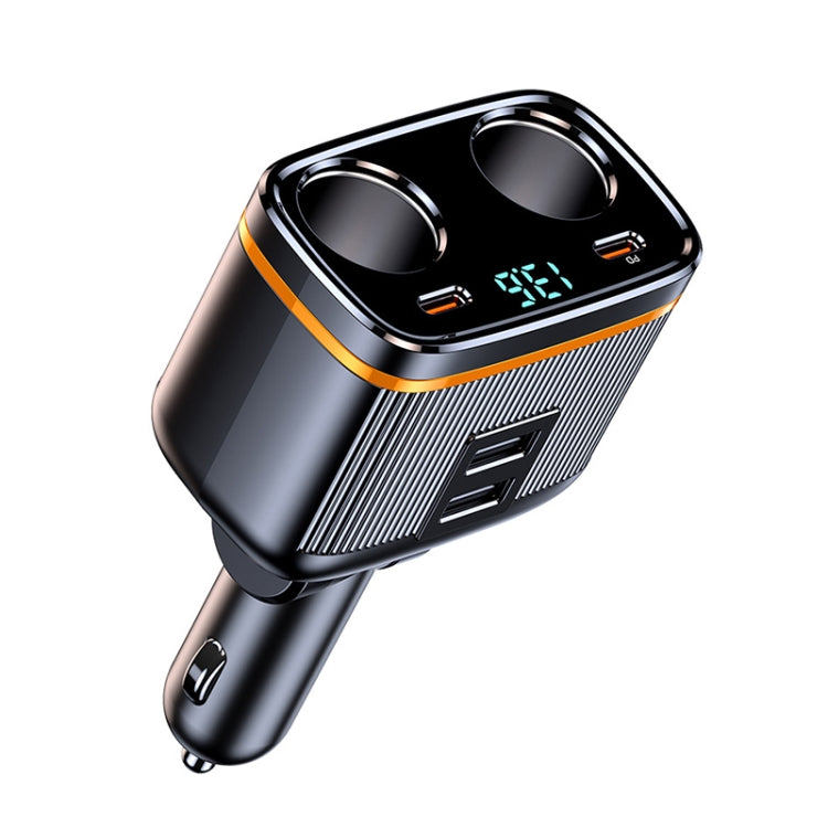 C27 6 in 1 PD45W Type-Cx2+USBx2 Car Cigarette Lighter Fast Charging Charger - Car Charger by PMC Jewellery | Online Shopping South Africa | PMC Jewellery | Buy Now Pay Later Mobicred