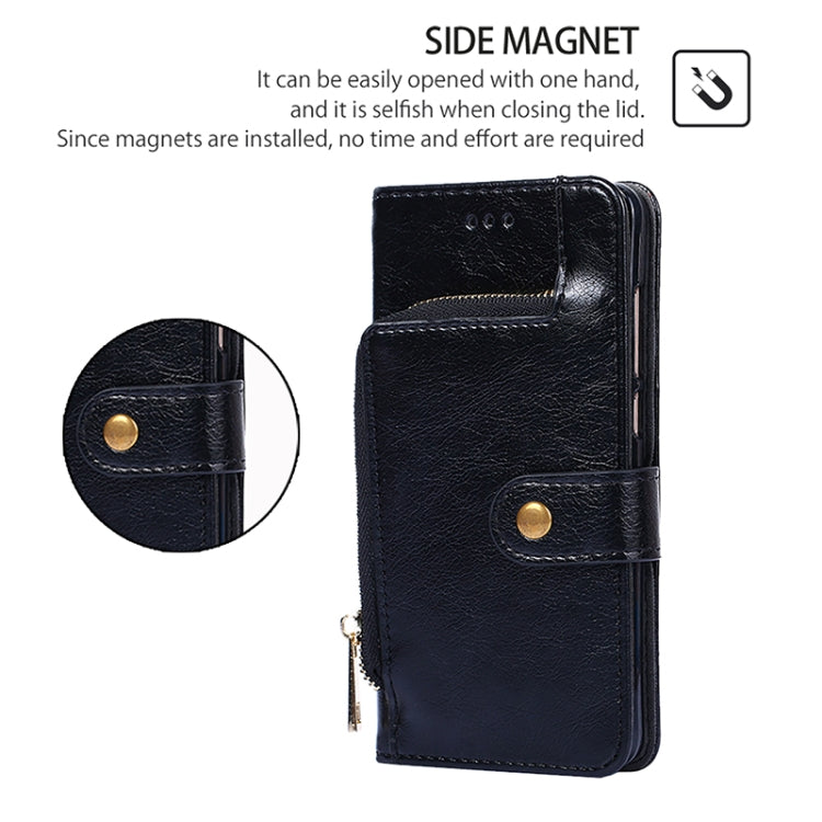 For Motorola Edge 5G 2024 Zipper Bag Leather Phone Case(Black) - Motorola Cases by PMC Jewellery | Online Shopping South Africa | PMC Jewellery | Buy Now Pay Later Mobicred