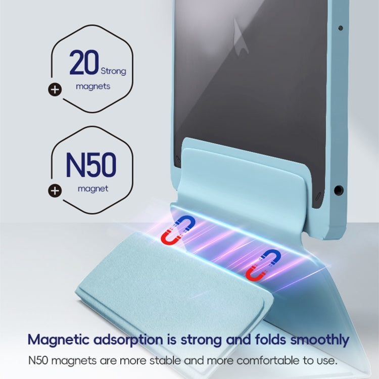 For iPad 2025 / 2022 ZGA Tri-Fold Voltage Smart Leather Tablet Case(Pink) - free shipping - PMc TechLife - Order now!