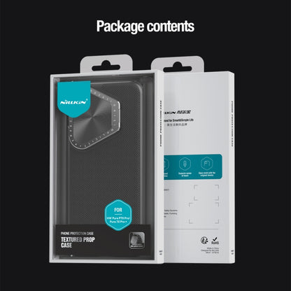 For Huawei Pura 70 Pro/70 Pro+ NILLKIN Textured Prop Lens Protection Holder Nylon Phone Case(Black) - Huawei Cases by NILLKIN | Online Shopping South Africa | PMC Jewellery | Buy Now Pay Later Mobicred