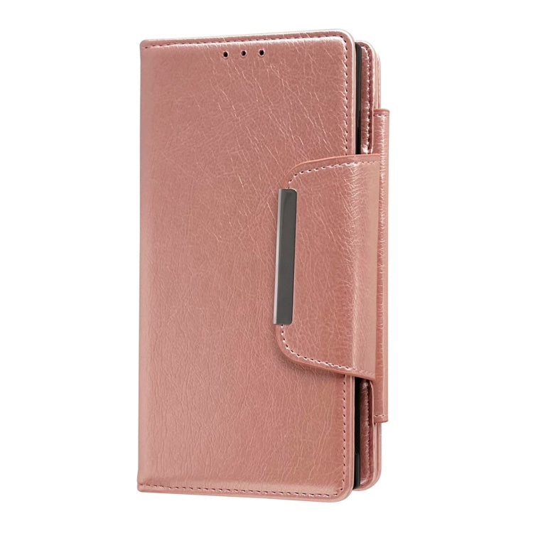 For Samsung Galaxy S24+ 5G Multifunctional 7-Card Wallet Leather Phone Case(Rose Gold) - Galaxy S24+ 5G Cases by PMC Jewellery | Online Shopping South Africa | PMC Jewellery | Buy Now Pay Later Mobicred