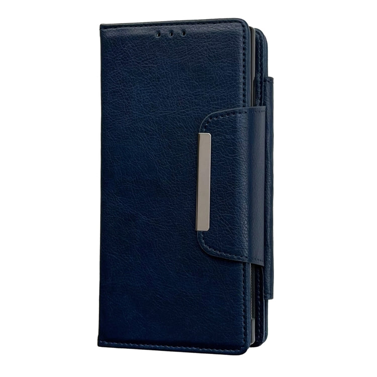 For Samsung Galaxy S24+ 5G Multifunctional 7-Card Wallet Leather Phone Case(Royal Blue) - Galaxy S24+ 5G Cases by PMC Jewellery | Online Shopping South Africa | PMC Jewellery | Buy Now Pay Later Mobicred