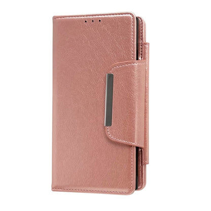 For Google Pixel 9 Pro XL Multifunctional 7-Card Wallet Leather Phone Case(Rose Gold) - Google Cases by PMC Jewellery | Online Shopping South Africa | PMC Jewellery | Buy Now Pay Later Mobicred