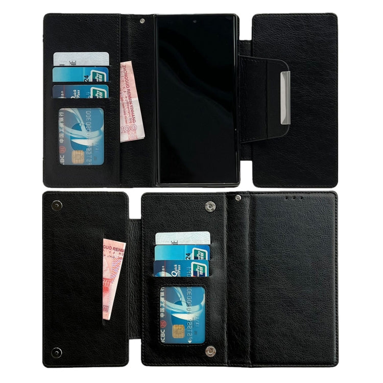 For Google Pixel 7a Multifunctional 7-Card Wallet Leather Phone Case(Black) - Google Cases by PMC TechLife | Online Shopping South Africa | PMC TechLife | Buy Now Pay Later Mobicred