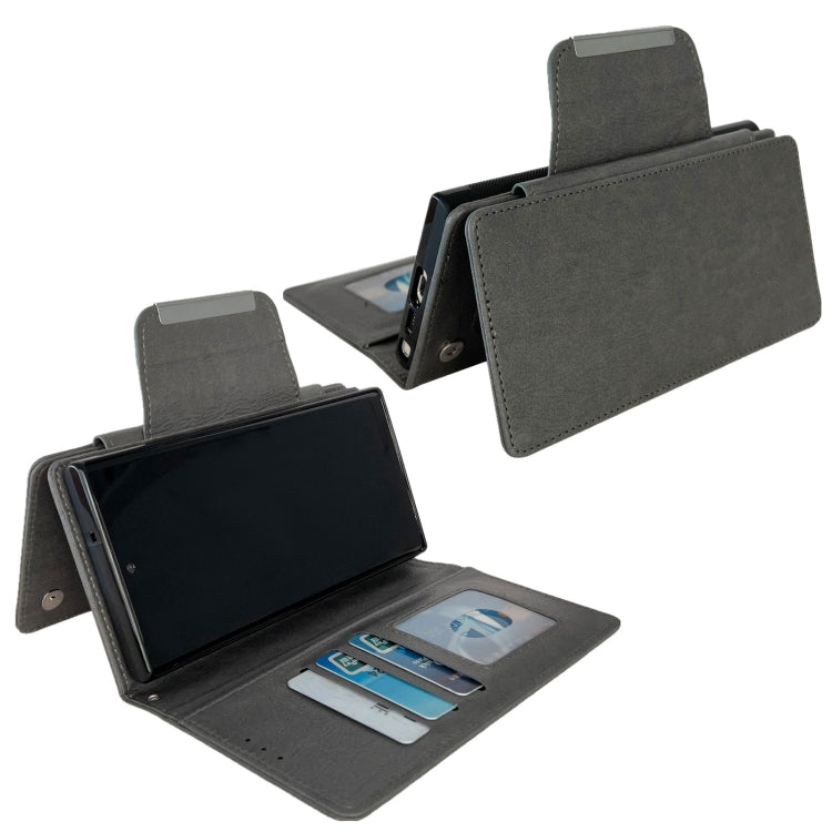 For Google Pixel 7 Pro Multifunctional 7-Card Wallet Leather Phone Case(Grey) - Google Cases by PMC TechLife | Online Shopping South Africa | PMC TechLife | Buy Now Pay Later Mobicred