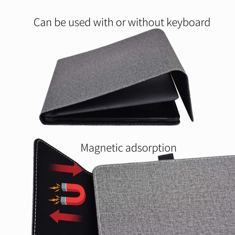 For Microsoft Surface Pro 10 Cloth Texture PC Tablet Protective Case(Light Grey) - Others by PMC TechLife | Online Shopping South Africa | PMC TechLife | Buy Now Pay Later Mobicred