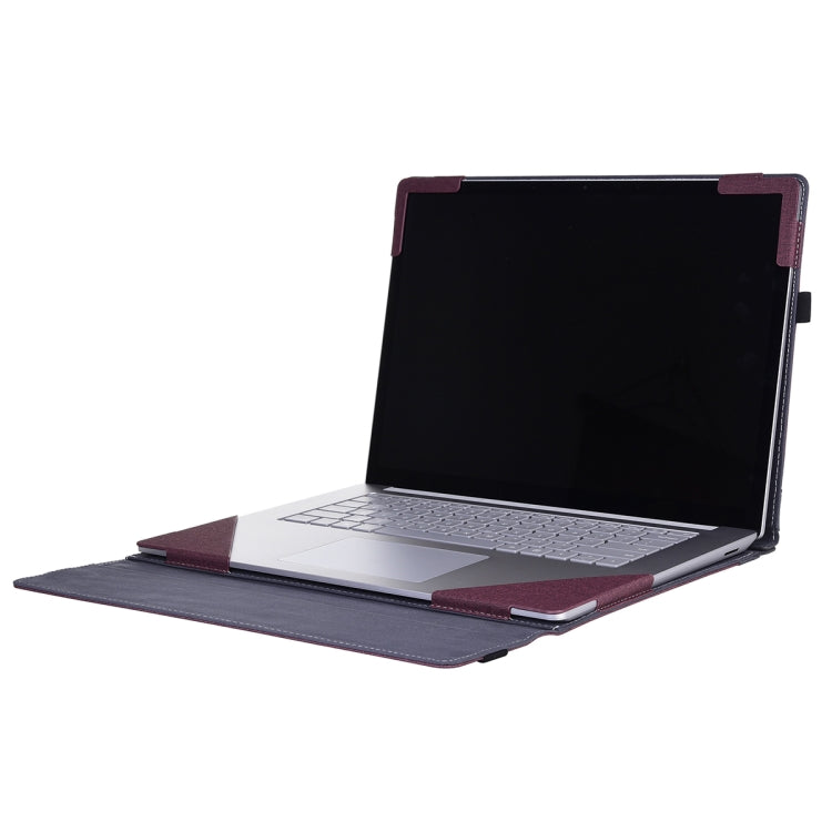 For Lenovo ThinkPad X1 Carbon Gen 10 Cloth Texture Laptop Leather Protective Case(Wine Red) - Other by PMC Jewellery | Online Shopping South Africa | PMC Jewellery | Buy Now Pay Later Mobicred