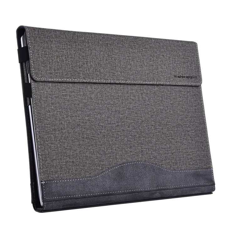 For Lenovo ThinkPad X1 Yoga Gen 8 14 inch Cloth Texture Laptop Leather Protective Case(Space Ash) - Other by PMC Jewellery | Online Shopping South Africa | PMC Jewellery | Buy Now Pay Later Mobicred