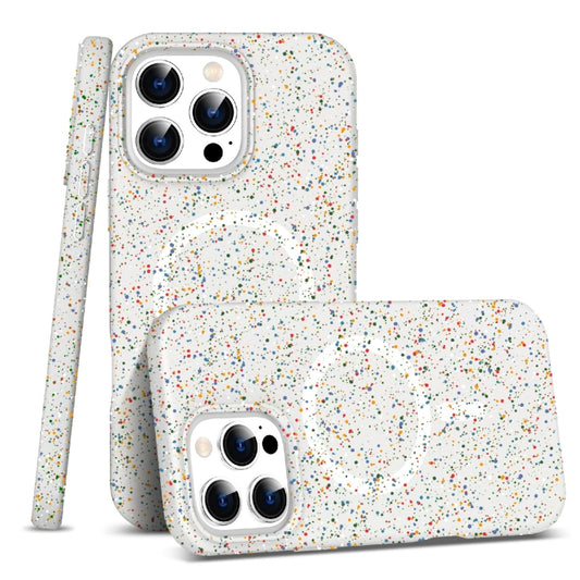 For iPhone 16 Pro Max Colorful Frosted Magsafe PC Hybrid TPU Phone Case(White) - iPhone 16 Pro Max Cases by PMC Jewellery | Online Shopping South Africa | PMC Jewellery | Buy Now Pay Later Mobicred