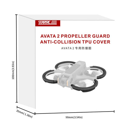 For DJI AVATA 2 STARTRC Propeller TPU Protective Guard Anti-collision Ring Cover(Black) - Other by STARTRC | Online Shopping South Africa | PMC Jewellery | Buy Now Pay Later Mobicred