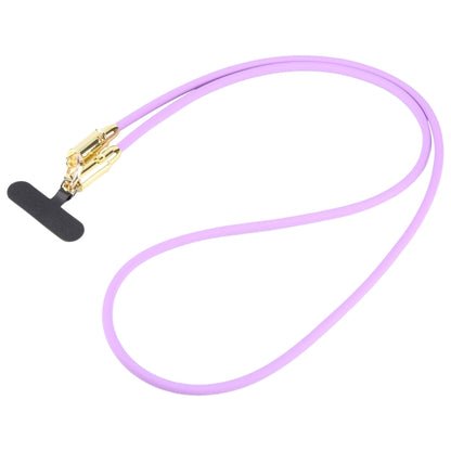 Type-C to 8 Pin Silicone Data Cable Phone Anti-lost Crossbody Lanyard, Length: 1.2m(Purple) - 2 in 1 Cable by PMC Jewellery | Online Shopping South Africa | PMC Jewellery | Buy Now Pay Later Mobicred