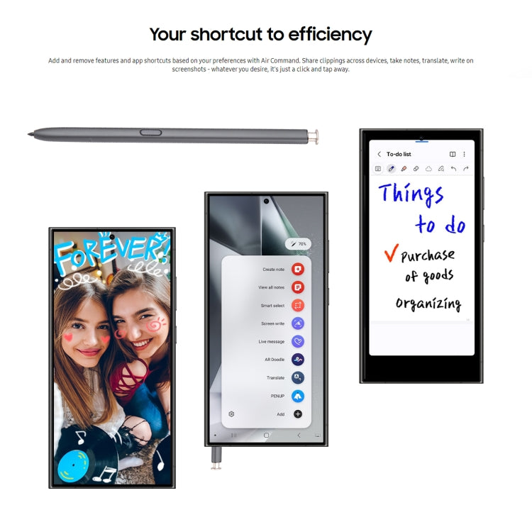 For Samsung Galaxy S24 Ultra 5G High Sensitivity Universal Capacitive Stylus Pen(Black) - Stylus Pen by PMC TechLife | Online Shopping South Africa | PMC TechLife | Buy Now Pay Later Mobicred