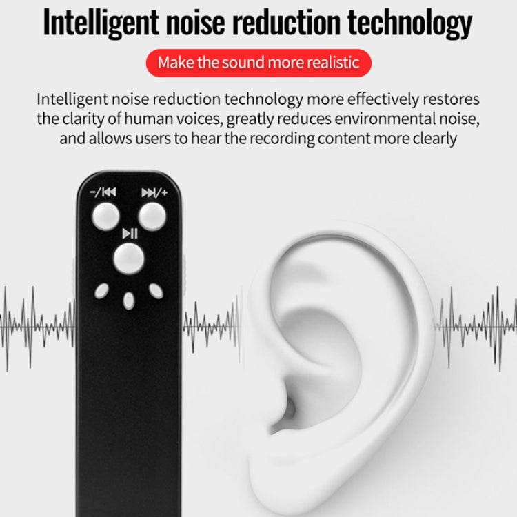 JNN J1 Mini Smart HD Noise Cancelling Voice Recorder, Memory:4GB(Black) - Recording Pen by JNN | Online Shopping South Africa | PMC Jewellery | Buy Now Pay Later Mobicred