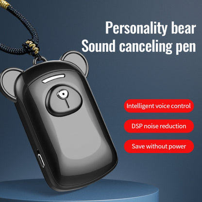 JNN Q6 Bear Smart Noise Cancelling Voice Recorder, Memory:4GB(Black) - Recording Pen by JNN | Online Shopping South Africa | PMC Jewellery | Buy Now Pay Later Mobicred