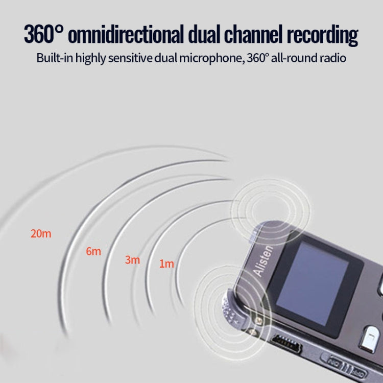 JNN X26 Mini Portable Voice Recorder with OLED Screen, Memory:16GB(Metal Gray) - Recording Pen by JNN | Online Shopping South Africa | PMC TechLife | Buy Now Pay Later Mobicred