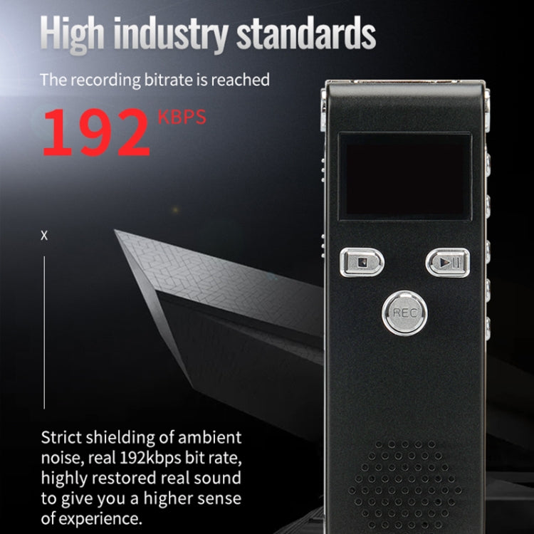 JNN X18 Mini Smart HD Noise Cancelling Voice Recorder, Memory:8GB(Black) - Recording Pen by JNN | Online Shopping South Africa | PMC TechLife | Buy Now Pay Later Mobicred