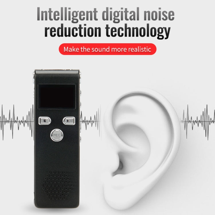 JNN X18 Mini Smart HD Noise Cancelling Voice Recorder, Memory:8GB(Black) - Recording Pen by JNN | Online Shopping South Africa | PMC Jewellery | Buy Now Pay Later Mobicred