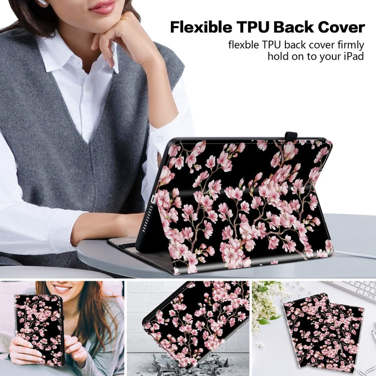 For Lenovo Tab M10 10.1 3rd Gen Crystal Texture Painted Leather Tablet Case(Plum Bossom) - Lenovo by PMC TechLife | Online Shopping South Africa | PMC TechLife | Buy Now Pay Later Mobicred