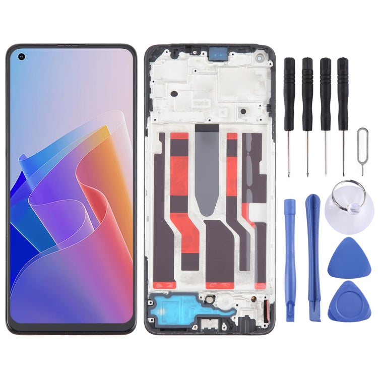 For OPPO Reno7 Z 5G Original AMOLED LCD Screen Digitizer Full Assembly with Frame - LCD Screen by PMC TechLife | Online Shopping South Africa | PMC TechLife | Buy Now Pay Later Mobicred