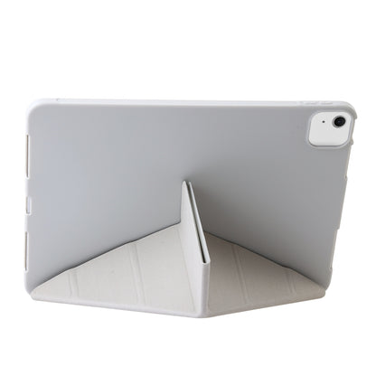 For iPad Air 11 2024 TPU Deformation Flip Leather Tablet Case with Holder(Grey) - iPad Air 11 2024 Cases by PMC Jewellery | Online Shopping South Africa | PMC Jewellery | Buy Now Pay Later Mobicred