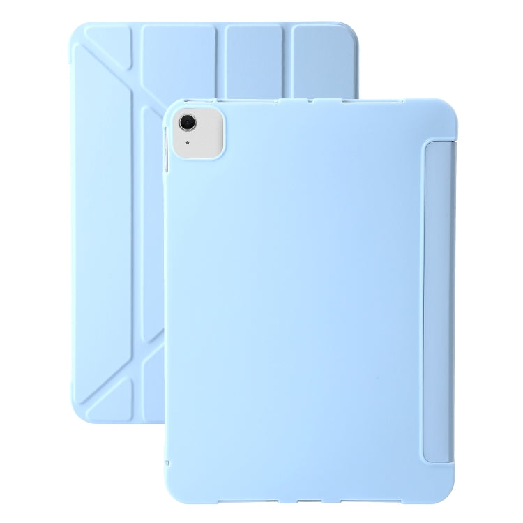 For iPad Air 11 2024 TPU Deformation Flip Leather Tablet Case with Holder(Sky Blue) - iPad Air 11 2024 Cases by PMC Jewellery | Online Shopping South Africa | PMC Jewellery | Buy Now Pay Later Mobicred