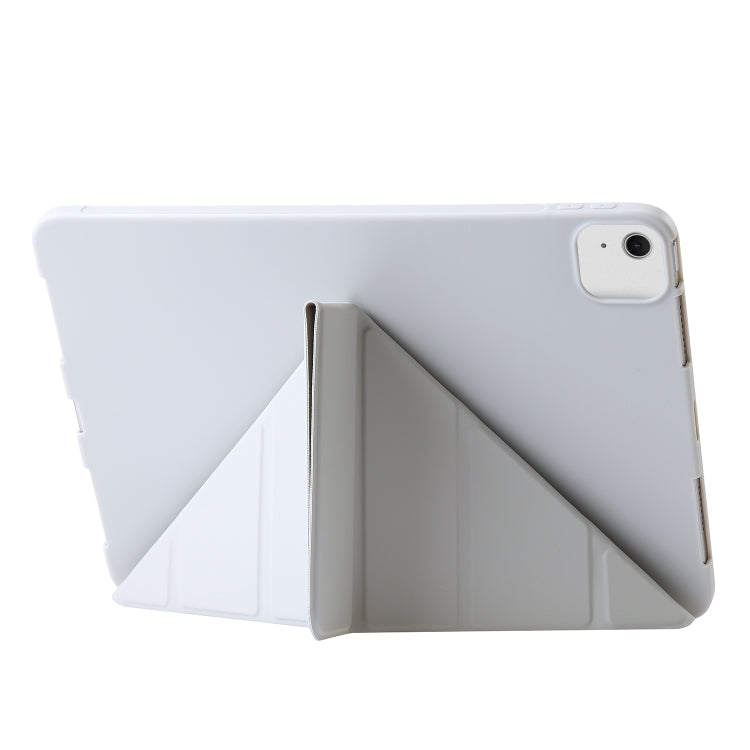 For iPad Air 13 2024 TPU Deformation Flip Leather Tablet Case with Holder(Grey) - iPad Air 13 2024 Cases by PMC Jewellery | Online Shopping South Africa | PMC Jewellery | Buy Now Pay Later Mobicred