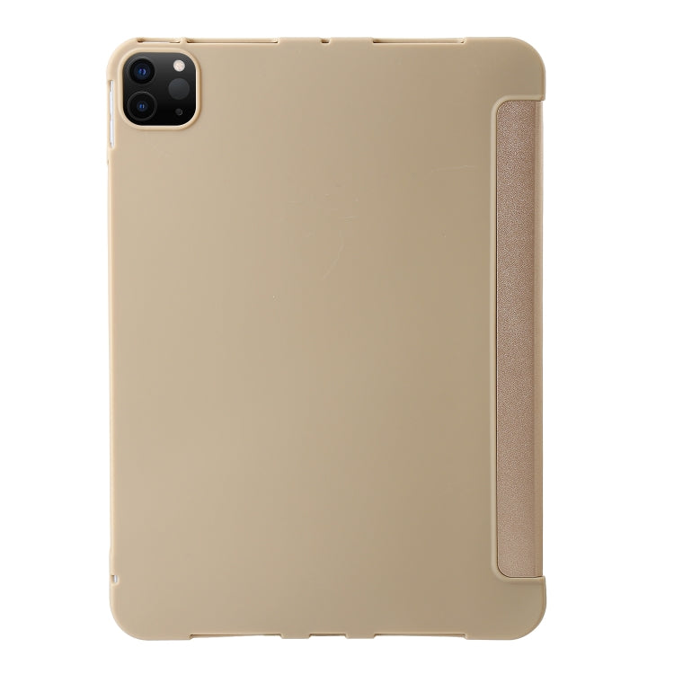 For iPad Pro 11 2024 TPU Deformation Flip Leather Tablet Case with Holder(Gold) - iPad Pro 11 2024 Cases by PMC Jewellery | Online Shopping South Africa | PMC Jewellery | Buy Now Pay Later Mobicred