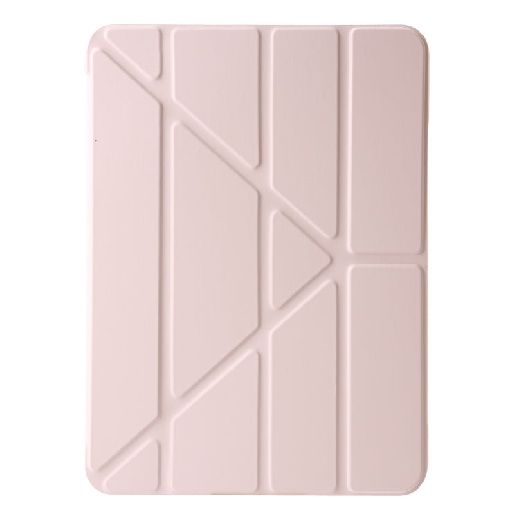 For iPad Pro 11 2024 TPU Deformation Flip Leather Tablet Case with Holder(Light Pink) - iPad Pro 11 2024 Cases by PMC Jewellery | Online Shopping South Africa | PMC Jewellery | Buy Now Pay Later Mobicred