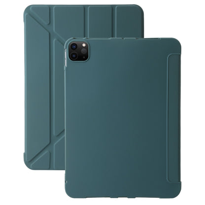 For iPad Pro 13 2024 TPU Deformation Flip Leather Tablet Case with Holder(Dark Green) - iPad Pro 13 2024 Cases by PMC Jewellery | Online Shopping South Africa | PMC Jewellery | Buy Now Pay Later Mobicred