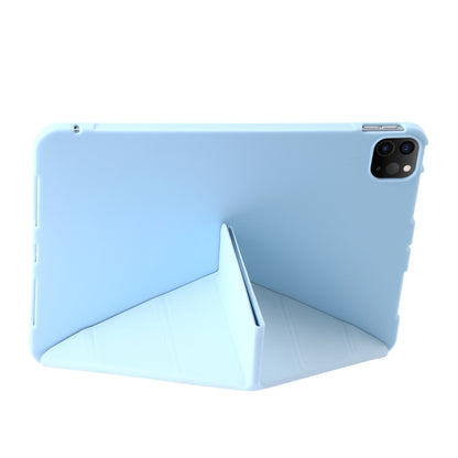 For iPad Pro 13 2024 TPU Deformation Flip Leather Tablet Case with Holder(Sky Blue) - iPad Pro 13 2024 Cases by PMC Jewellery | Online Shopping South Africa | PMC Jewellery | Buy Now Pay Later Mobicred