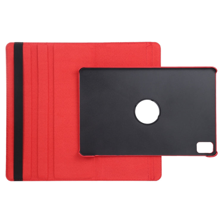 For iPad Pro 13 2024 360 Degree Rotation Litchi Texture Leather Tablet Case with Holder(Red) - iPad Pro 13 2024 Cases by PMC TechLife | Online Shopping South Africa | PMC TechLife | Buy Now Pay Later Mobicred