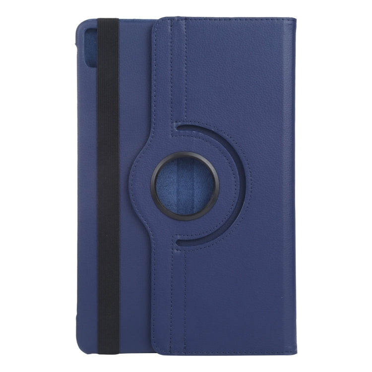 For iPad Pro 13 2024 360 Degree Rotation Litchi Texture Leather Tablet Case with Holder(Dark Blue) - iPad Pro 13 2024 Cases by PMC Jewellery | Online Shopping South Africa | PMC Jewellery | Buy Now Pay Later Mobicred