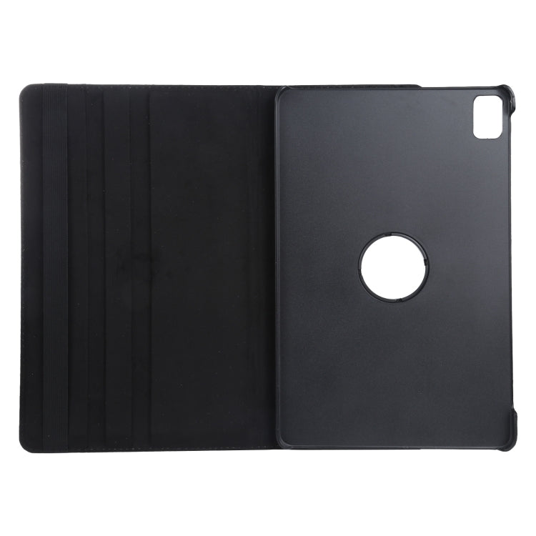 For iPad Pro 13 2024 360 Degree Rotation Litchi Texture Leather Tablet Case with Holder(Black) - iPad Pro 13 2024 Cases by PMC Jewellery | Online Shopping South Africa | PMC Jewellery | Buy Now Pay Later Mobicred